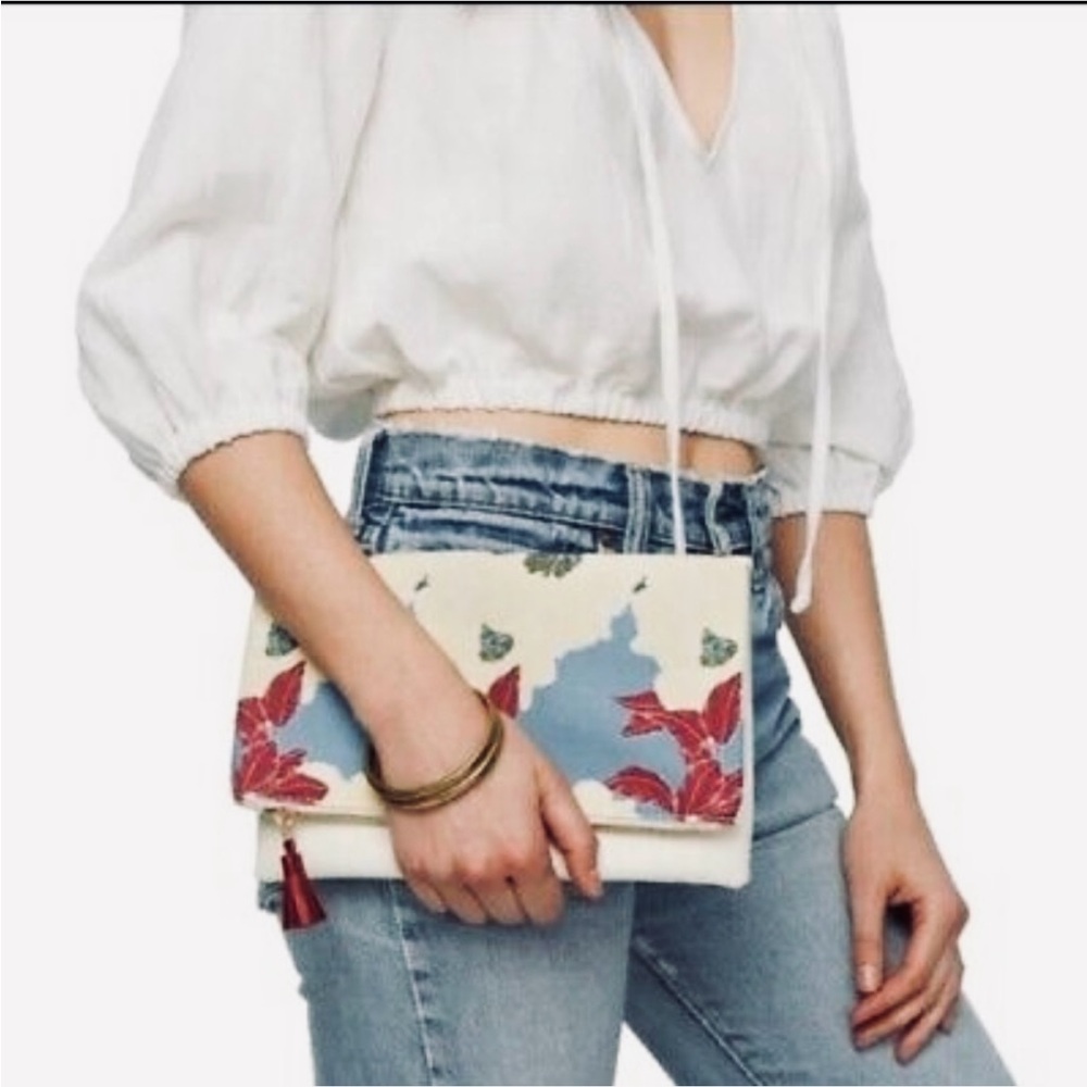 Free with purchase of $30 +/ Rachel Pally * Bloom* Floral Reversible Clutch